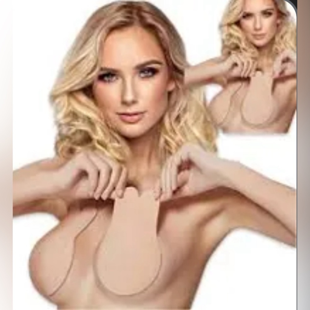 Elaborate Women’s Push Up Strapless Backless Sticky Bra, 2 Pair Large (C/D) 🌸